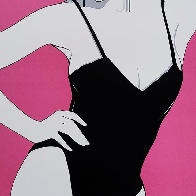 Pin Up Art Poster after Patrick Nagel, 1990 For Sale - Image 4 of 8