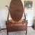 Antique 19th Century Birdseye Maple Serpentine Vanity Dresser With Beveled Pivoting Mirror For Sale - Image 4 of 10