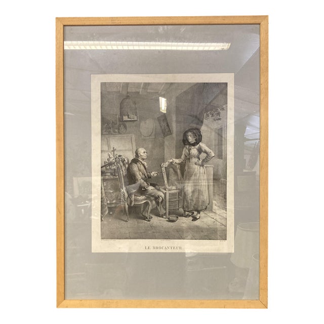 Édouard Wattier, The Secondhand Dealer, 1800s, Lithograph, Framed For Sale