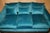 Blue Velvet Claw and Ball Feet Sofa and Armchairs, 1900s, Set of 3 For Sale - Image 6 of 18