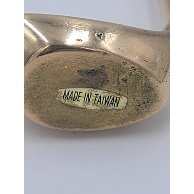 Mid-Century Modern Mid 20th Century Solid Brass Swan Figurine For Sale - Image 3 of 11