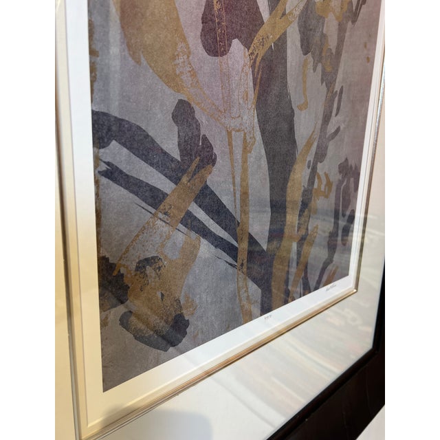 1990s 1990s "Traces I" Contemporary Abstract Botanical Print, Framed For Sale - Image 5 of 10