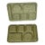 Vintage Texas Ware Dallas Green Confetti Melamine Plastic Divided Tray - Set of 2 For Sale