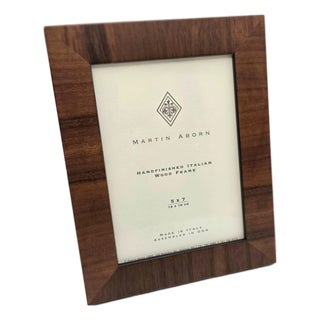 1990s Martin Aborn 5" X 7" Italian Wood Photo Frame For Sale