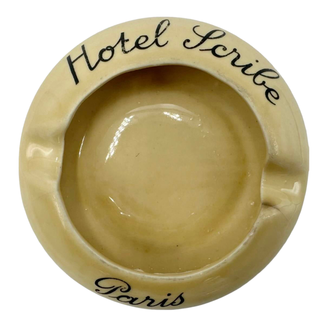 【PARISパリ】ホテルカリフォルニア　灰皿　cendrier Vintage 5-Star Hotel Scribe Paris France Ceramic Ashtray Trinket