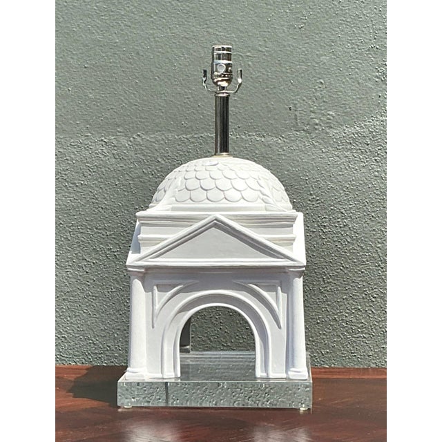 Late 20th Century Vintage Architectural Ceramic Table Lamp For Sale - Image 5 of 17