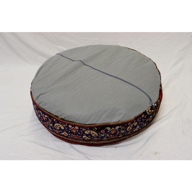 Antique Indian Hand Carved Chakki Rice Mill Stool or Ottoman, 1950s For Sale - Image 15 of 17