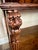 Antique 19th Century Quarter-Sawn (Tiger) Oak Library Table With Lion Face Carvings For Sale - Image 4 of 12