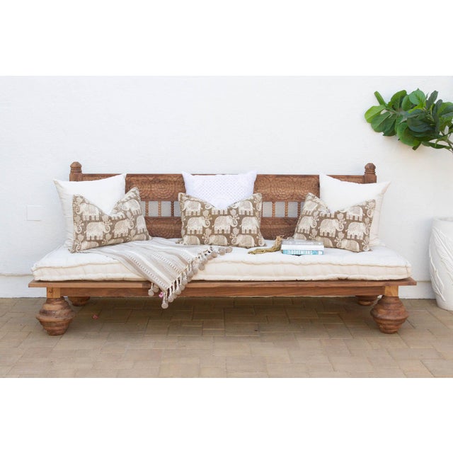 Inviting both relaxation and conversation, this magnificent lounge daybed sofa is a masterpiece of handcrafted comfort and...