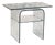 Italian Mobile Table in Crystal from Fiam, 1983 For Sale