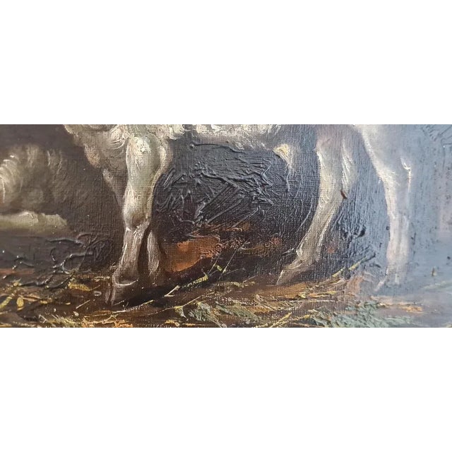 Rural Scene, 1890s, Oil on Canvas, Framed For Sale - Image 7 of 12