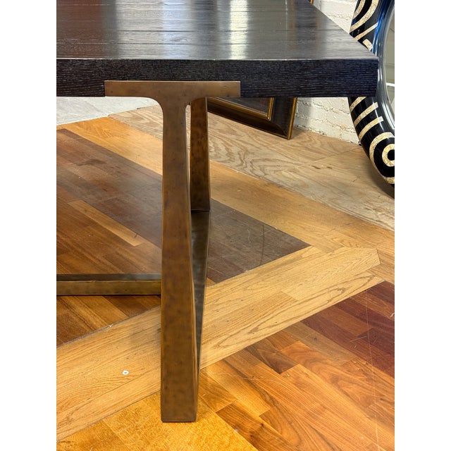 Julie Lawrence for Restoration Hardware T-Brace Rectangular Extension Dining Table For Sale In San Francisco - Image 6 of 10