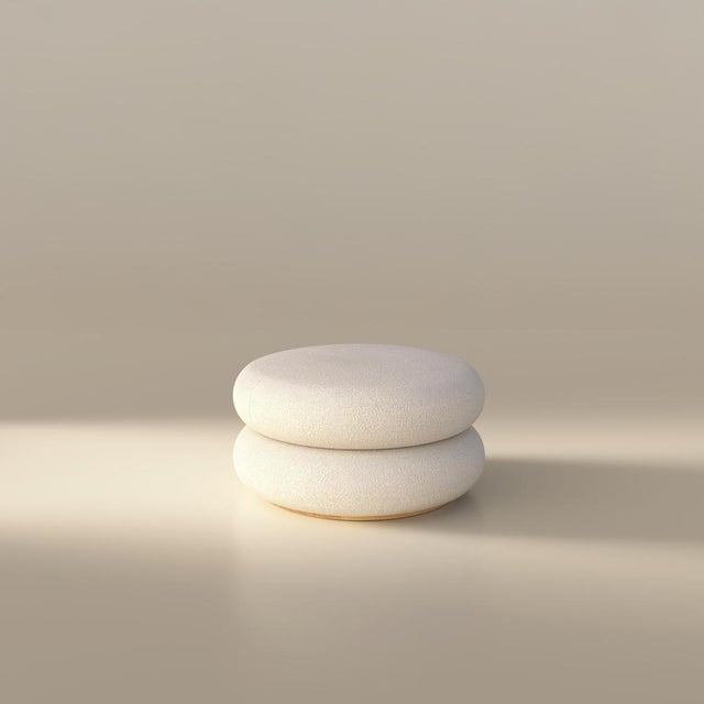 Contemporary Set of Levante Chair and Ottoman by Francesco Zonca For Sale - Image 3 of 10