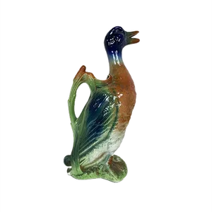 Majolica Duck Shaped Pitcher, St. Clement France