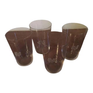 Orrefors Sweden Art Deco Crystal Drinking Glasses - Set of 4 For Sale