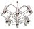 Geometric Chrome Metal Chandelier by Gaetano Sciolari for Boulanger, 1970s For Sale