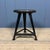 Black Stool with Dark Wooden Seat from Rowac, 1940s For Sale - Image 4 of 14