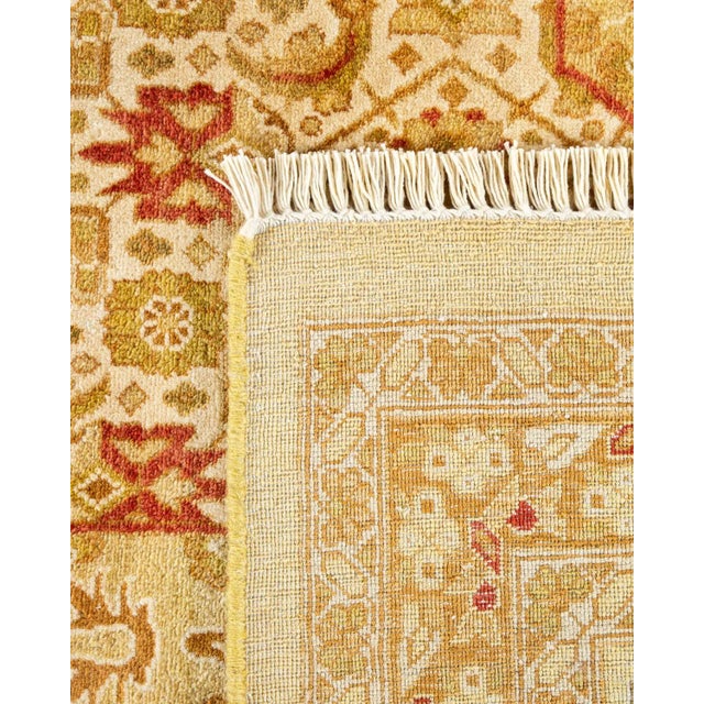 1990s Vintage Moroccan Hand Knotted Wool Area Rug, Yellow - 8'1" X 10'1" For Sale - Image 5 of 9