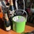 1970s Lime Green Hard Plastic Ice Bucket/Champagne Bucket With Matching Lid For Sale In Atlanta - Image 6 of 7