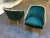Pair of Fully Restored Ward Bennett Solid Ash Wood Frame Chairs – Cerused Ash With Moss Green Velvet Upholstery For Sale In Los Angeles - Image 6 of 12