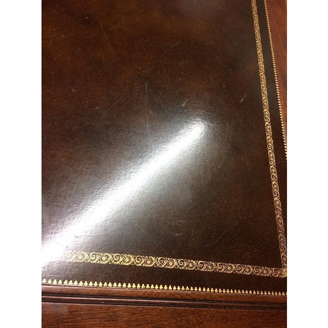 Vintage Executive Desk, Leather Top Desk, Sligh Furniture For Sale - Image 11 of 18