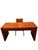 Wood 1970s Mid-Century Modern Burlwood Parson Desk by Hekman For Sale - Image 7 of 9