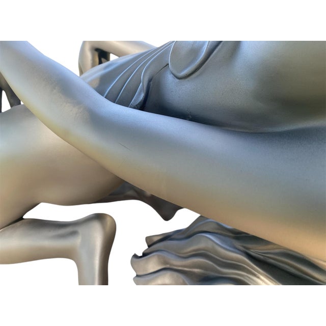 1980’s Postmodern Figural Sculptural Glass Top Coffee Table For Sale In Dallas - Image 6 of 8
