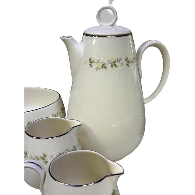 1960s Noritake 'Cornelia' Ivory China Retired Set-Service for 12 - 115 Pieces For Sale In Dallas - Image 6 of 18