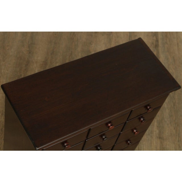 Wood Antique Pine 18 Drawer Apothecary Chest For Sale - Image 7 of 13