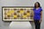 Contemporary Modern Melissa Wood "Ikat" Print Abstract Large 80" Glicees Print Wall Art Under Plexi. This style of work...