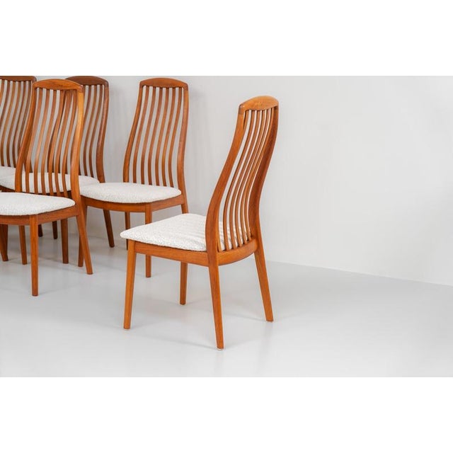 Brown Dining Chairs from Schou Andersen, Denmark, 1950s, Set of 10 For Sale - Image 8 of 12