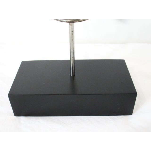 Metal Vintage Athletic Mask Sculpture in the Style of Jere For Sale - Image 7 of 14