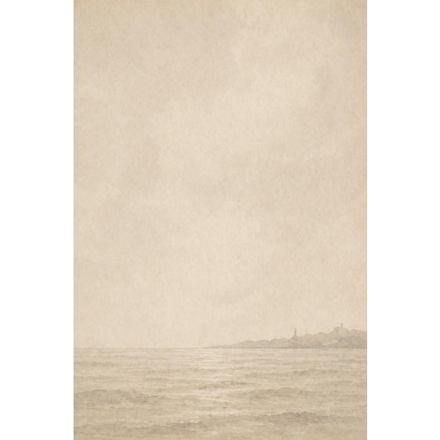 Coastal Horizon Series, Minimal Sailboat Seascape Art Prints, 24" × 36" (Set of 3) For Sale - Image 9 of 10