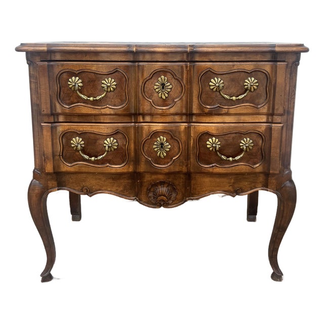 French 19th Century Louis XV Walnut Chest of Drawers For Sale