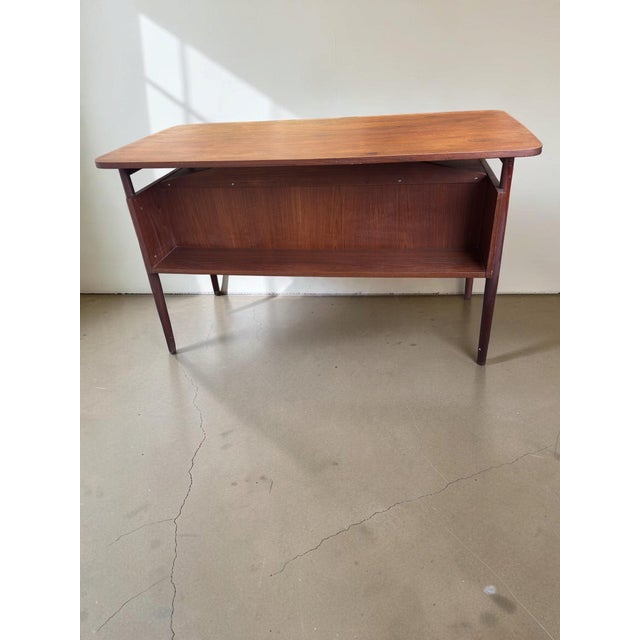 Danish Teak Desk by Gunnar Nielsen Tibergaard, 1960s For Sale - Image 10 of 15