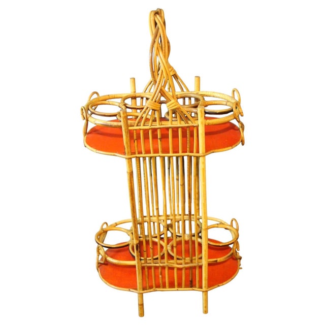 Vintage Bamboo and Rattan Bar, 1950s For Sale - Image 17 of 17