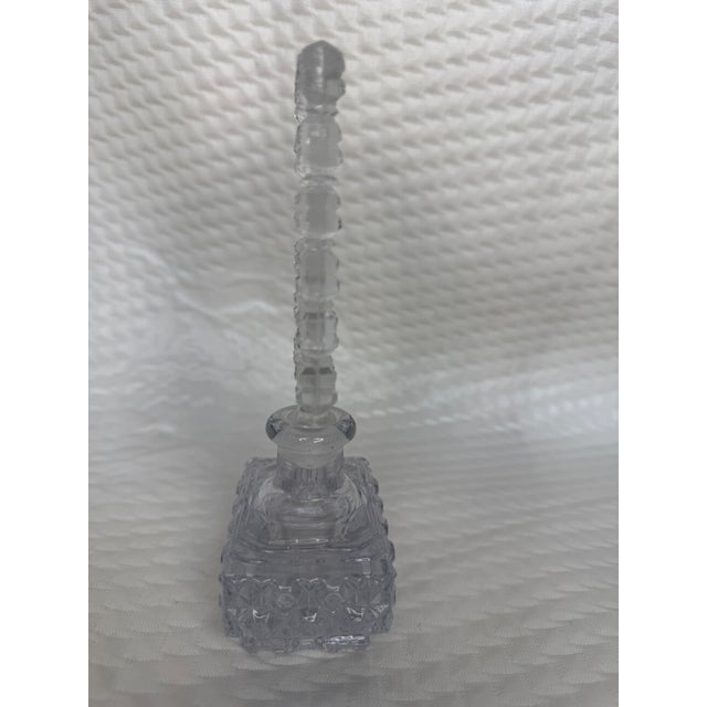 Glass Beautifully Etched Perfume Decanter 10930's For Sale - Image 7 of 7