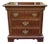Georgian Style Mahogany Banded Wood Three-Drawer Nightstand For Sale