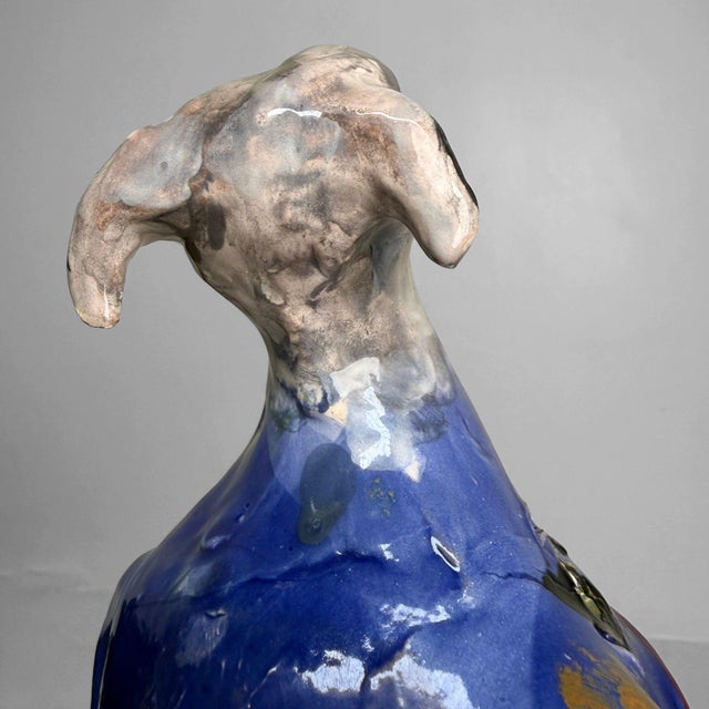 Sculptural Ceramic Mythical Jackal by Gennaro Condurso, Italy, 2010s For Sale - Image 12 of 15