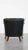 Black Grained Cowhide Armchair For Sale - Image 4 of 16
