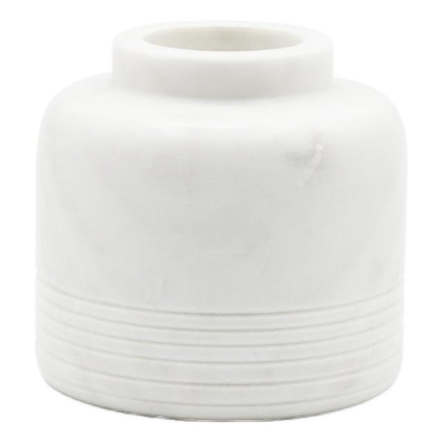 Nizzoli White Vase- Small For Sale