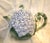 Fitz & Floyd Oci Blue Hydrangea Teapot & Pitcher Set For Sale - Image 11 of 11
