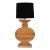 French Oak Monumental Architectural Table Lamp in Taste of Moreux For Sale