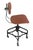 Mid-Century Modern Rare 1970s Adjustable Drafting Task Chair by Toledo Metal Furniture Co., With Covered Seat and Back For Sale - Image 3 of 9