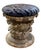 A highly decorative Italian hand carved wood ottoman, likely dating to the 1940s, featuring beautifully sculpted giltwood...