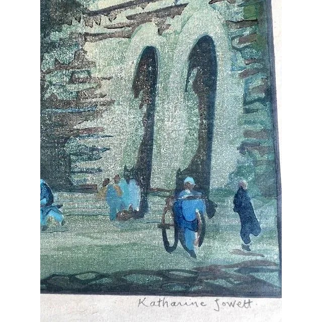 Japanese Katharine Alice Jowett (1883–1972) Chien Men, Peking Woodblock For Sale - Image 3 of 5