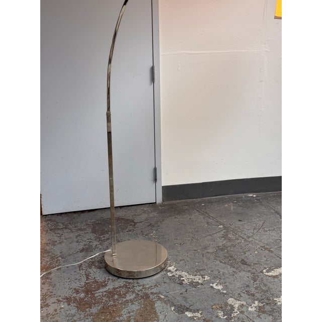 Contemporary West Elm Arch Floor Lamp For Sale - Image 9 of 12