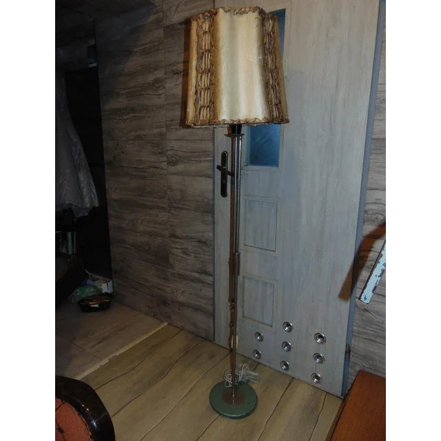 Beige Vintage Standing Floor Lamp, 1960s For Sale - Image 8 of 9