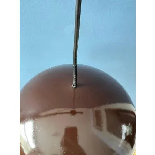 Brown Mid-Century Brown Arabia Hanging Lamp by Kaj Franck for Fog & Morup For Sale - Image 8 of 11