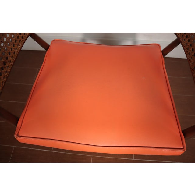 James Mont Vintage James Mont King Cole Style Bentwood Cane Arm Chair Mid Century Modern Retro 60's 70's Beech Wood For Sale - Image 4 of 11